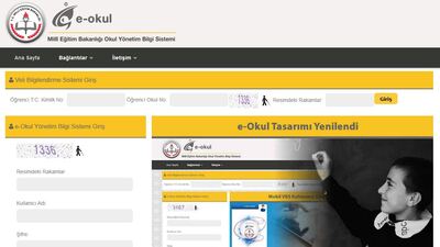 E Okul karne notları öğrenme