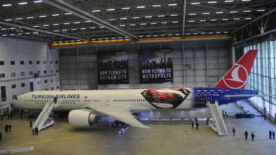 İşte THY'nin süper kahramanlar uçağı