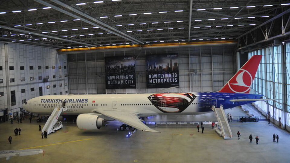 İşte THY'nin süper kahramanlar uçağı