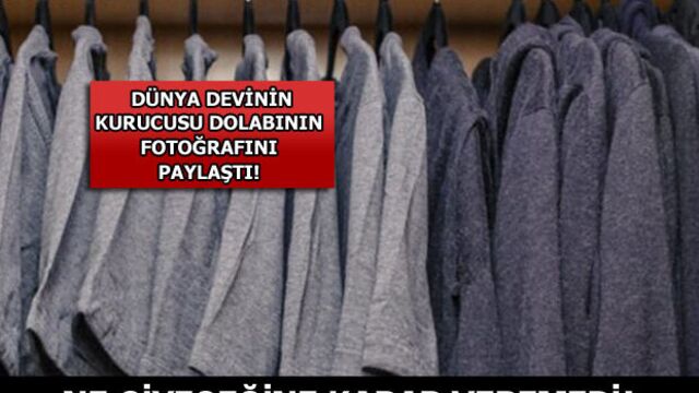 Facebook'un patronu dolabını paylaştı!