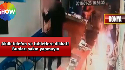 Tablet böyle patladı!