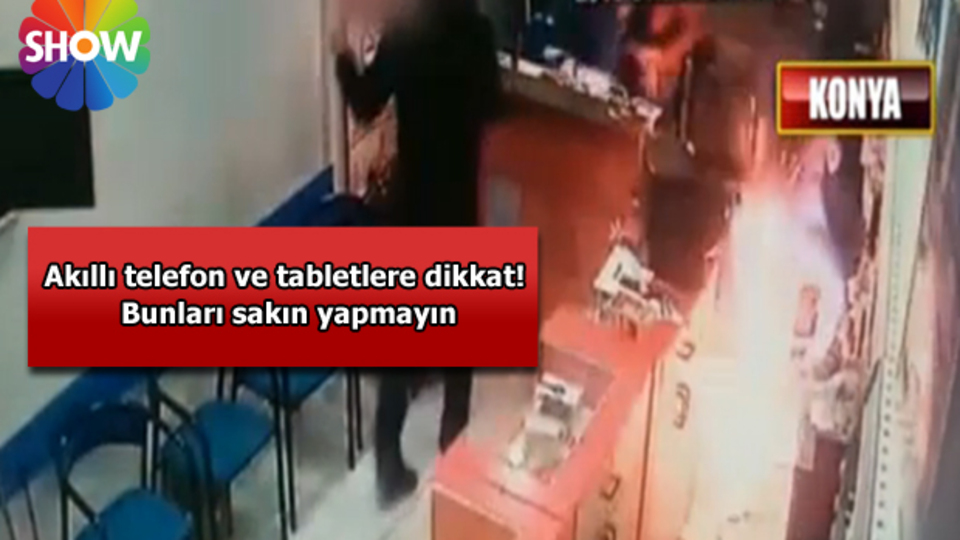 Tablet böyle patladı!