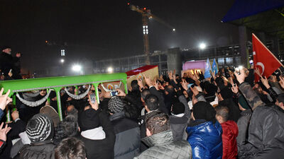 Suriye'de ölen MHP'li başkan yardımcısının cenazesi İstanbul'da