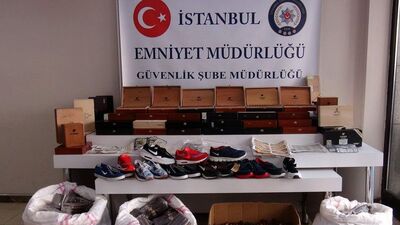 Taklit ayakkabı satan çeteye operasyon!