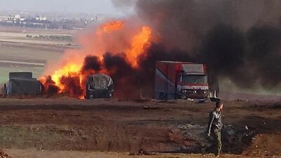 Rusya, insani yardım TIR'larını bombaladı
