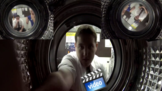 Çamaşır makinesine GoPro koyulursa!