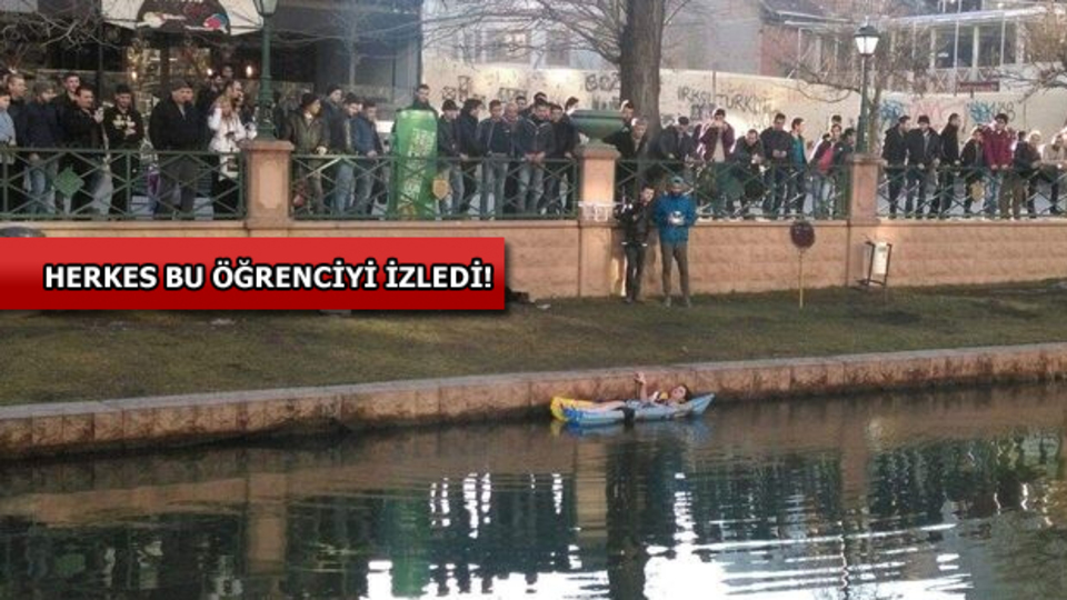 Porsuk Çayı'nda ilginç görüntü!