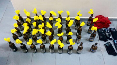 Polis ekiplerine molotof atan 26 kişi gözaltına alındı