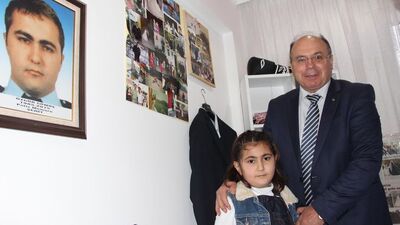 9 yaşındaki şehit kızı: Babam gibi polis olacağım