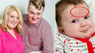 Sevgililer Günü'nde hamile kaldı! Bebeğinin alnında...