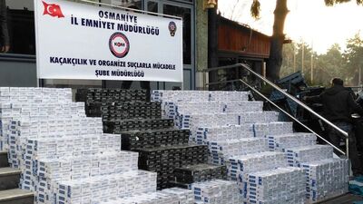 Kamyonda 28 bin 450 paket kaçak sigara yakalandı