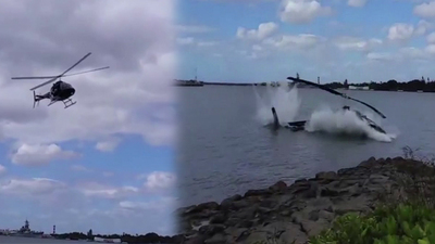 Helikopter böyle düştü!