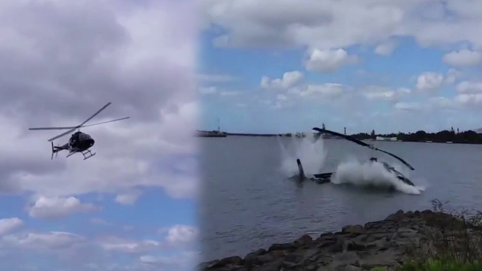 Helikopter böyle düştü!