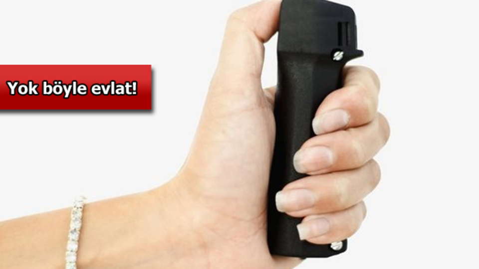 Anneye biber gazlı müdahale!