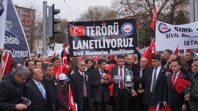 Ankara'da 28 can için anma töneri