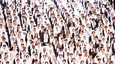 3 bin çifte aynı anda tarikat nikâhı!