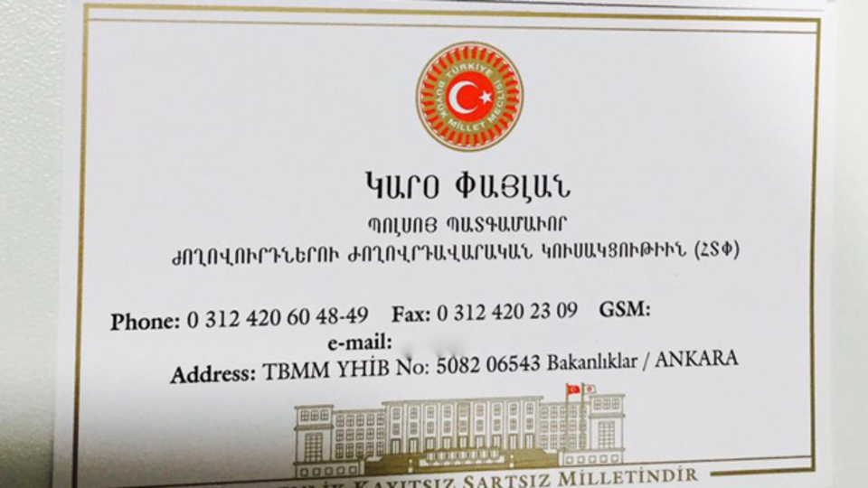 Meclis tarihinde ilk! Hem Türkçe, hem Ermenice