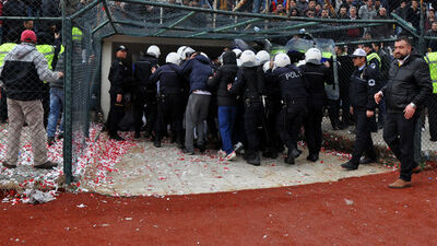 Maç karakolda bitti!