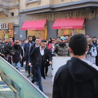 İstiklal Cadddesi'nde Tolgahan izdihamı