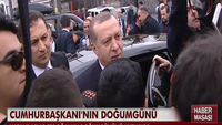 Erdoğan'ı karşısında görünce...