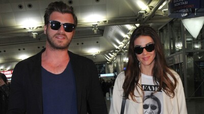 Ünlü çift balayından böyle döndü