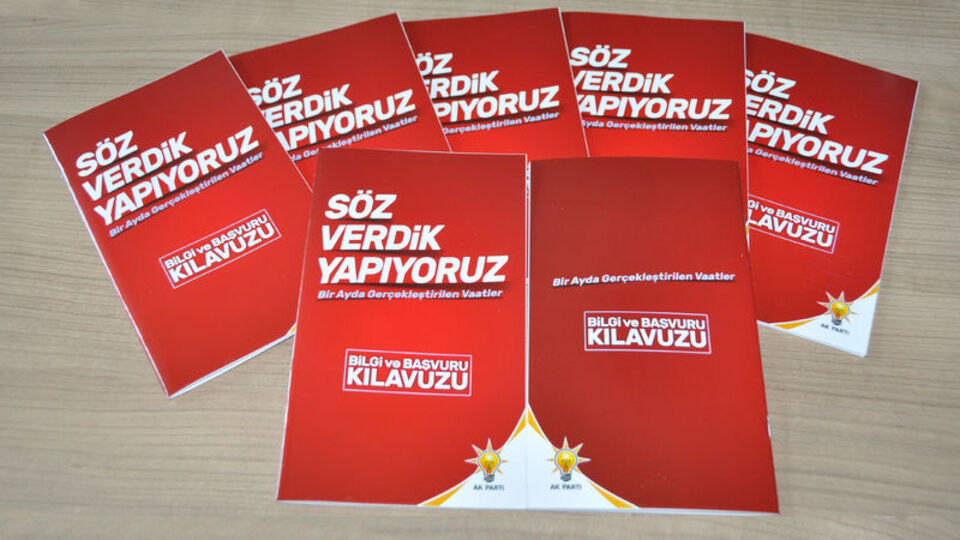 Hayata geçirilen vaatler kitapçık oluyor