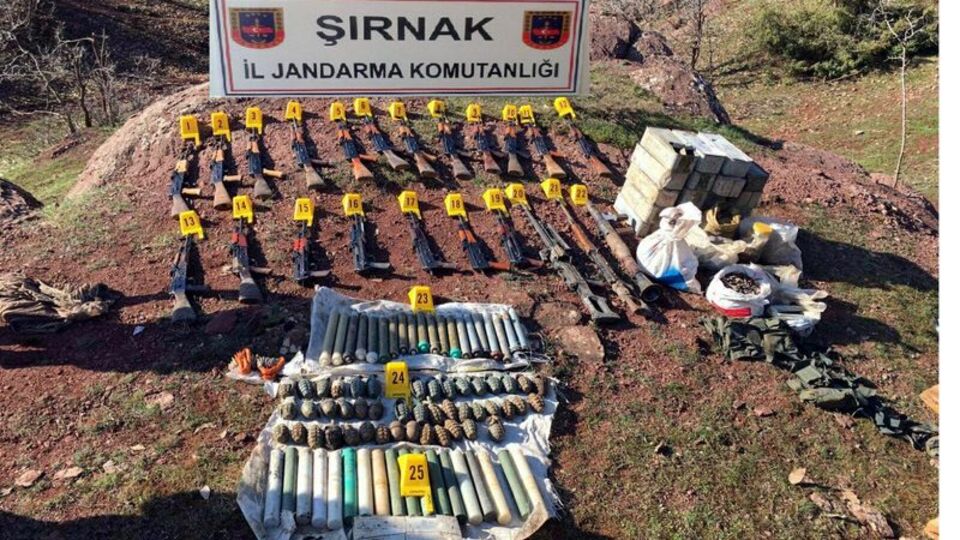 PKK'nın gömdüğü silahlar bulundu!