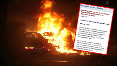 İki gün önce ABD Büyükelçiliği uyarmıştı!