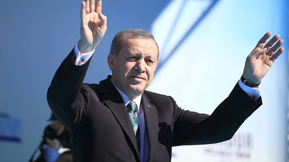 Cumhurbaşkanı Erdoğan o pankartı işaret etti ve...