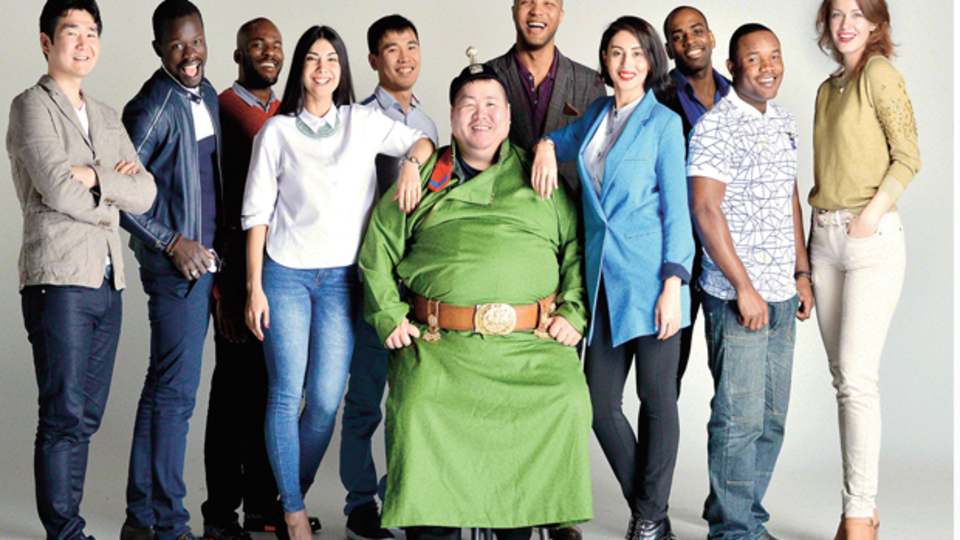 1 Japon, 1 Moğol, 1 Kübalı, 1 Senegalli...