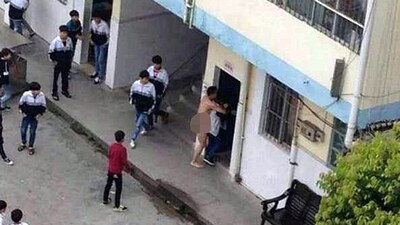 Çin'de şok görüntü!