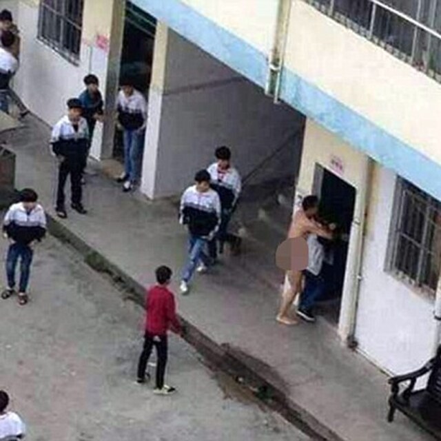 Çin'de şok görüntü!