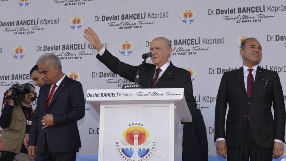 Devlet Bahçeli Köprüsü'nün temel atma töreni gerçekleşti
