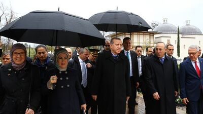 Erdoğan, ABD'deki camide Kur'an okudu