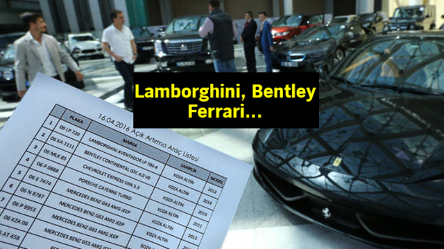 Holdingin lüks araçları böyle satıldı!