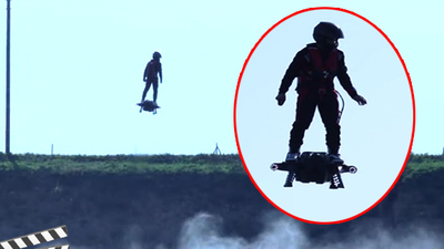 Geleceğe Dönüş filmindeki uçan kaykay gerçek oldu!