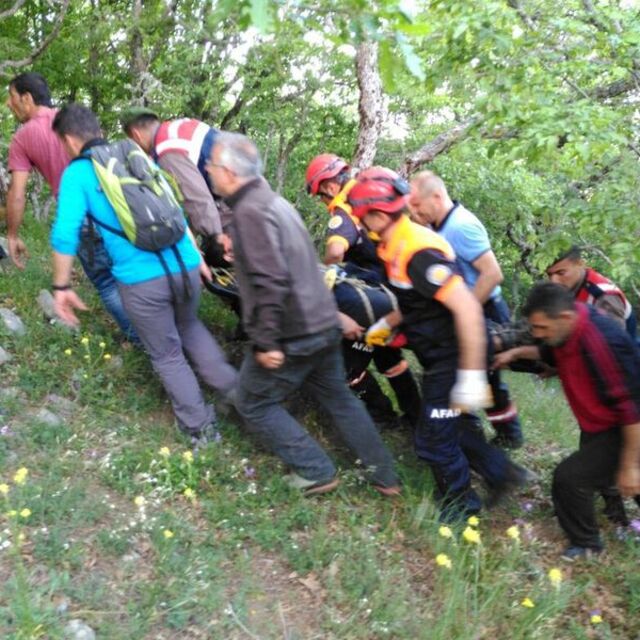 600 metre yükseklikten düştü