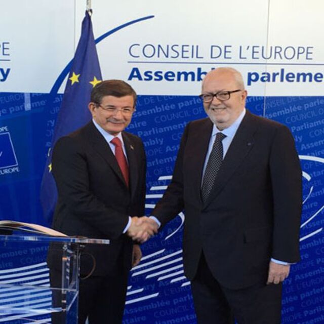 Başbakan Davutoğlu, Strazburg'da
