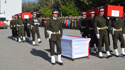 Şırnak şehitleri için askeri tören