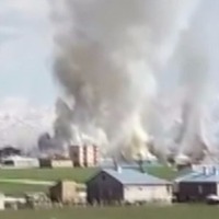 PKK'lıların tuzakladığı bina böyle imha edildi