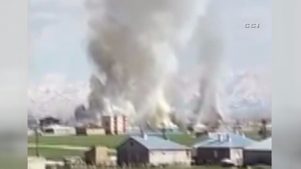 PKK'lıların tuzakladığı bina böyle imha edildi