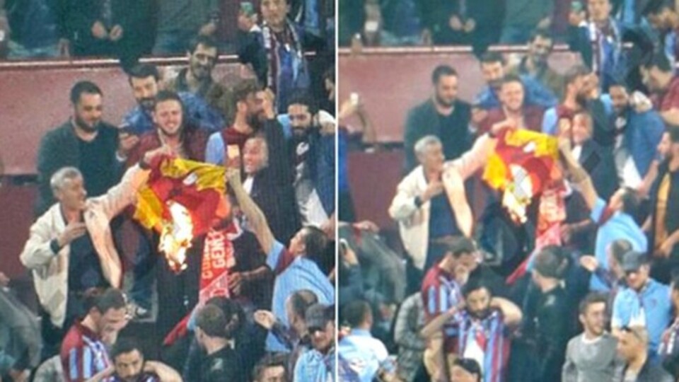 G.Saray forması yaktılar!