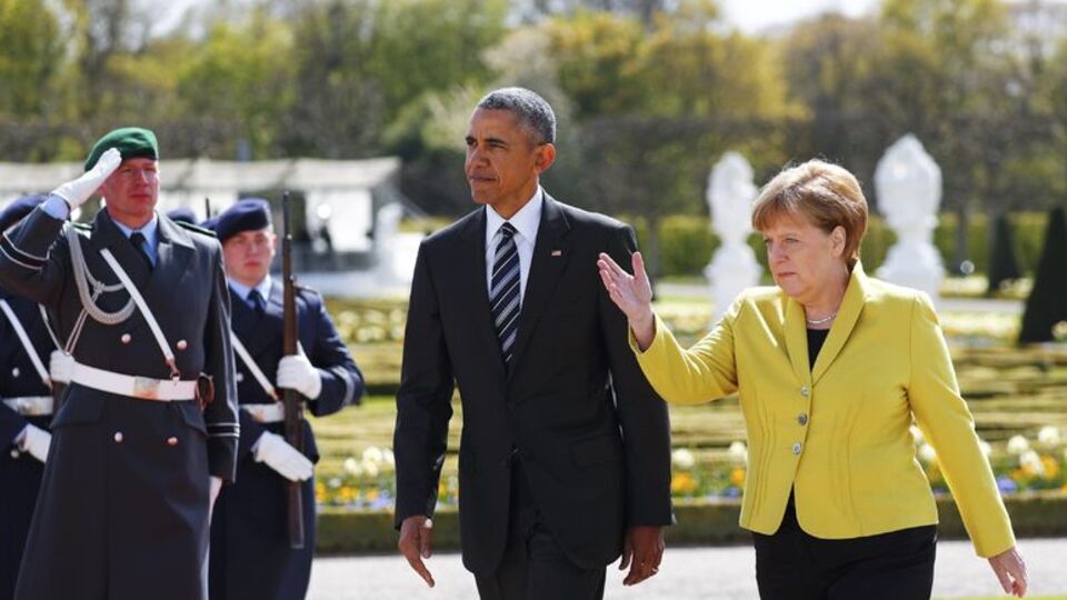 Obama ile Merkel bir araya geldi