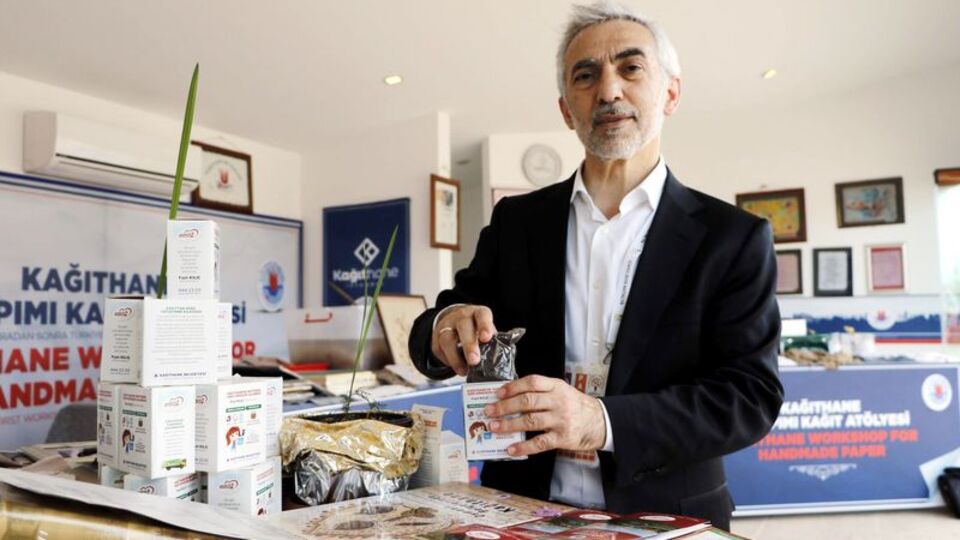 'Kâğıt içerisinde mazı çamı ağacı üretmeye başladık'