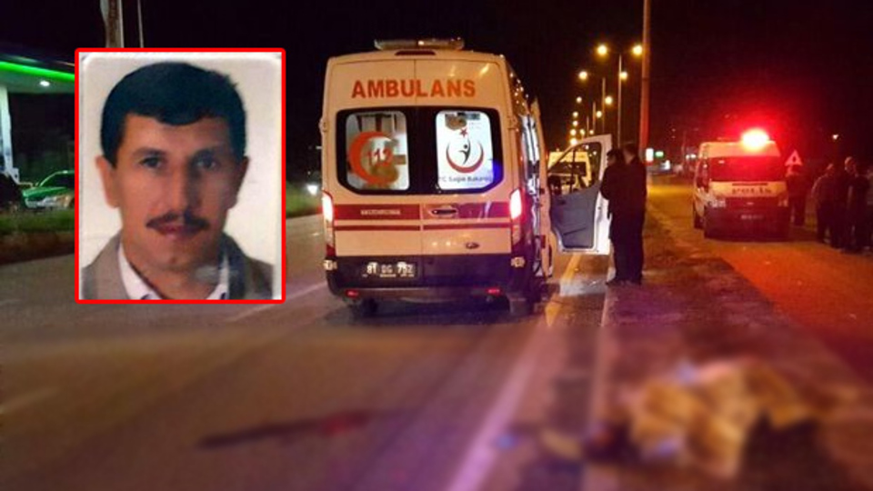 Yolun karşısına geçmek isterken...