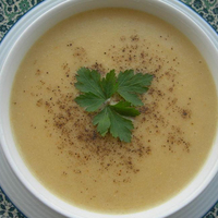 Sütlü barbunya çorbası