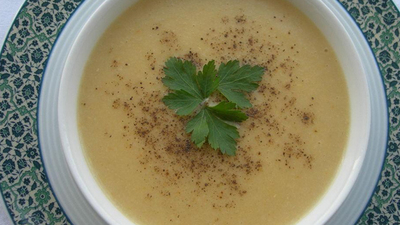 Sütlü barbunya çorbası