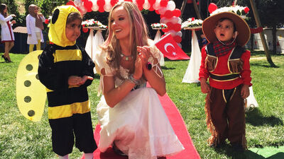 Şebnem Schaefer çocuklara alıştı