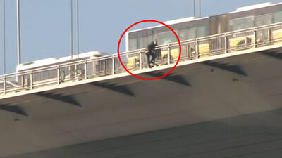 Boğaziçi Köprüsü'nde yine intihar girişimi!