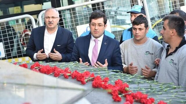 Taksim'e ilk gelen Beşiktaş Belediye Başkanı